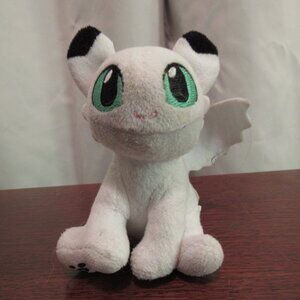 Build-A-Bear How to Train Your Dragon White Light Fury Baby Mini Plush RETIRED
